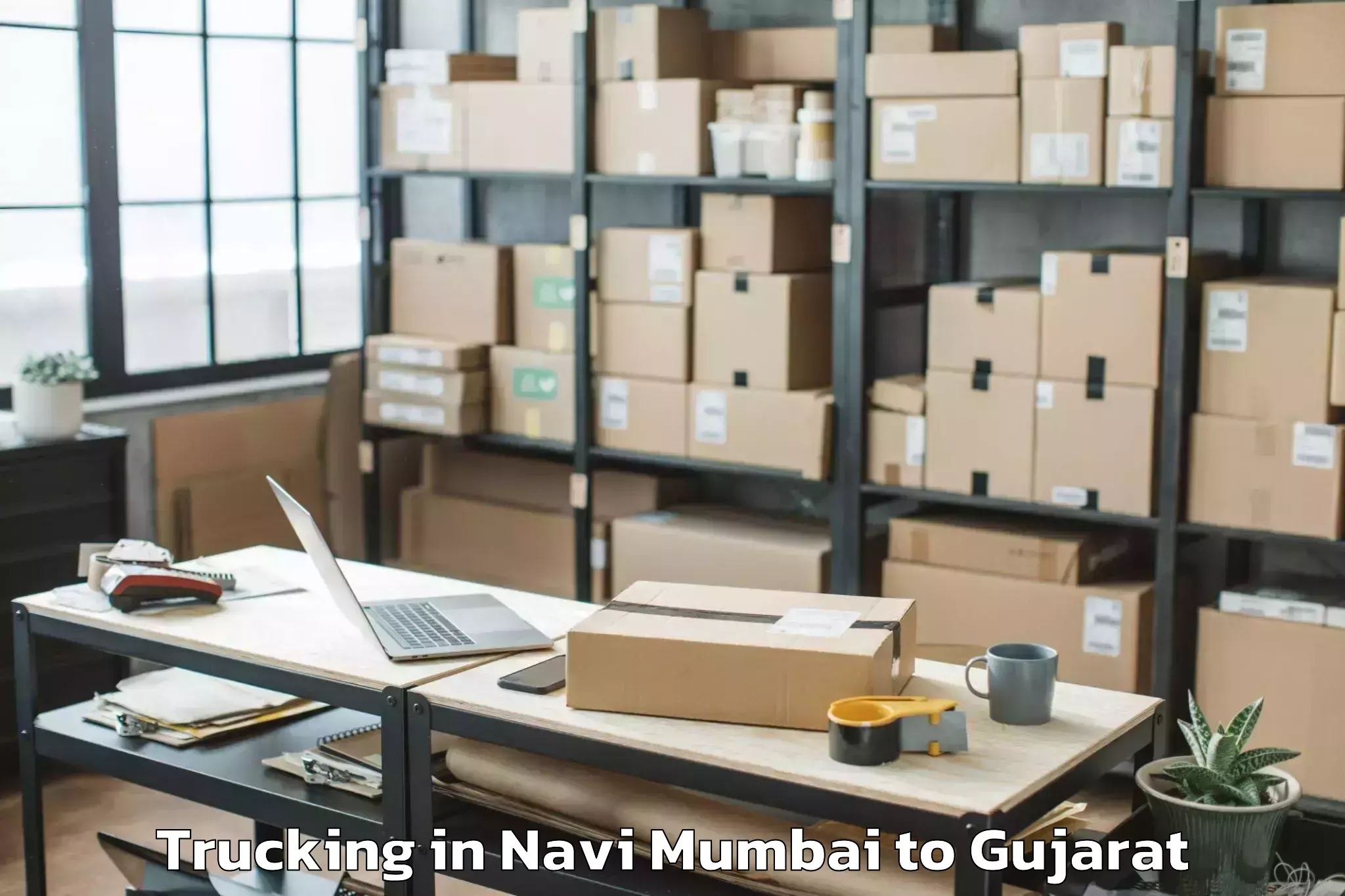 Book Navi Mumbai to Sachin Trucking